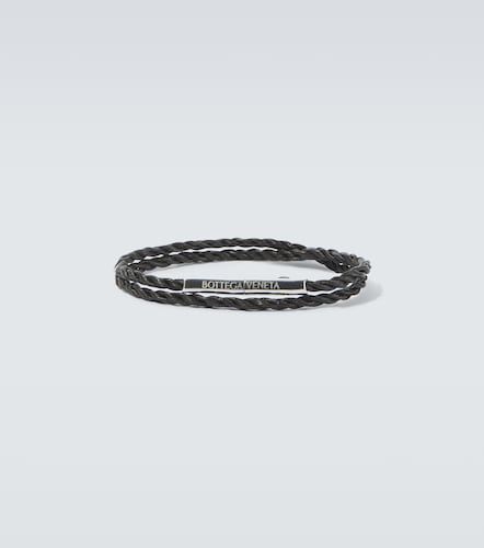 Bracelet en cuir et argent sterling - Bottega Veneta - Modalova