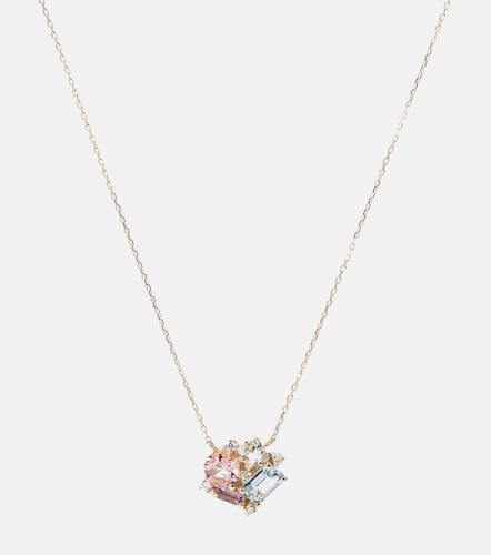 Collier Blossom en or 14 ct et diamants - Suzanne Kalan - Modalova
