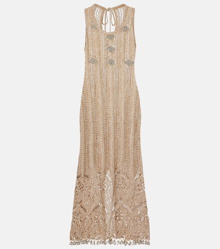 Robe midi en crochet à ornements - Rabanne - Modalova