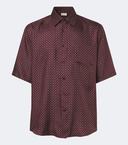Chemise en soie à imprimé - Saint Laurent - Modalova