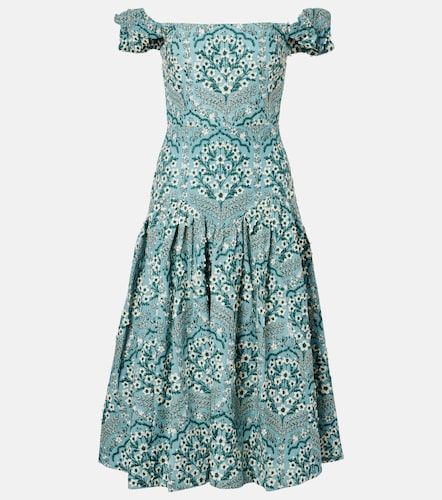 Robe midi Siembra brodée en coton - Agua by Agua Bendita - Modalova