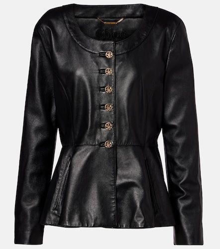 Chloé Veste en cuir Peplum - Chloe - Modalova