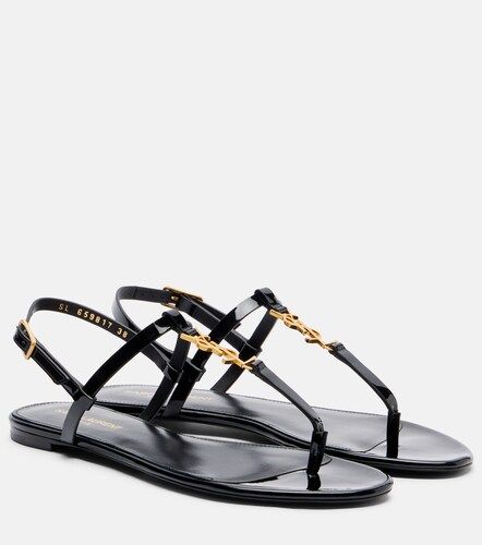 Sandales Cassandre en cuir verni - Saint Laurent - Modalova