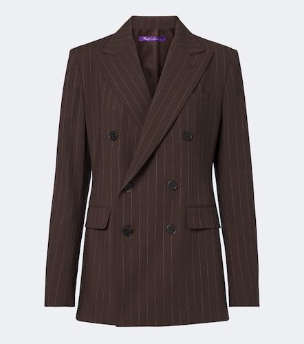 Blazer en laine à rayures tennis - Ralph Lauren Collection - Modalova