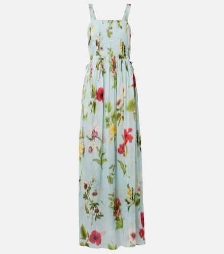 Robe longue à fleurs - Oscar de la Renta - Modalova