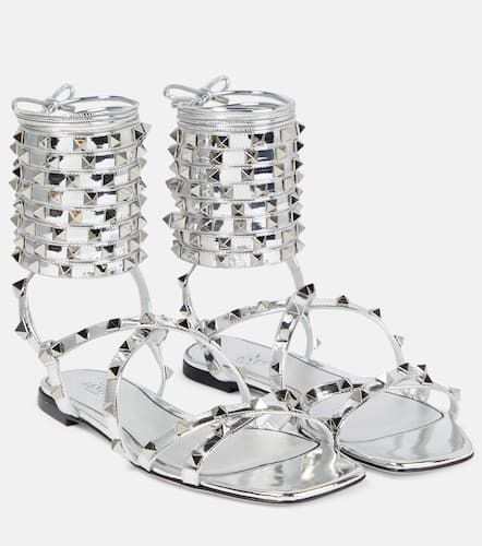 Sandales Rockstud en cuir - Valentino Garavani - Modalova