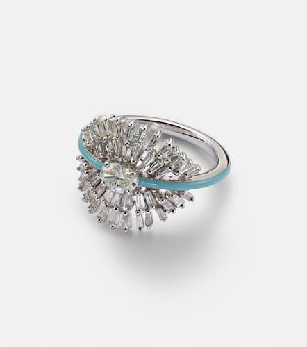 Bague en or blanc 18 ct et diamants - Kamyen - Modalova