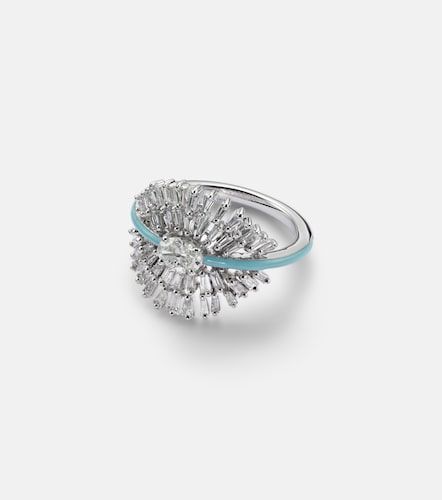 Bague en or blanc 18 ct et diamants - Kamyen - Modalova