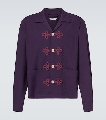 Bode Chemise Astor brodée en laine - Bode - Modalova