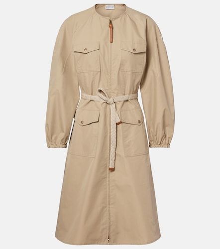 Robe chemise en coton mélangé - Moncler - Modalova