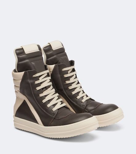 Baskets Geobasket en cuir - Rick Owens - Modalova