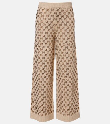 Pantalon ample GG en laine mélangée - Gucci - Modalova