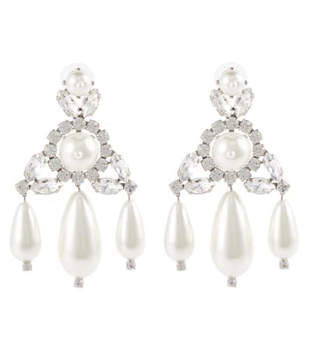 Boucles d'oreilles à cristaux et perles fantaisie - Simone Rocha - Modalova