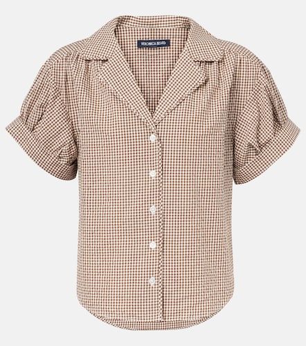 Chemise Ilene en coton mélangé à carreaux - Veronica Beard - Modalova