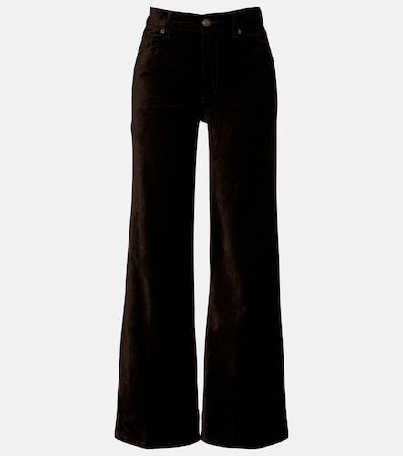 Pantalon ample Le Slim Palazzo en velours de coton mélangé - Frame - Modalova
