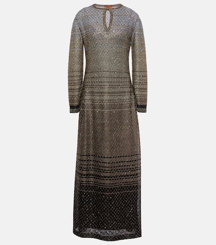 Robe longue rayée à sequins - Missoni - Modalova