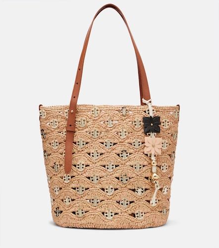 Cabas Small en raphia à ornements - Rabanne - Modalova