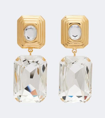Boucles d'oreilles ornées de cristaux - Alessandra Rich - Modalova