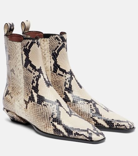 Bottines Bettina à imprimé serpent - Paris Texas - Modalova