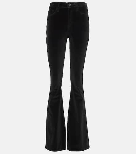 Pantalon évasé Le High Flare Velveteen en velours - Frame - Modalova