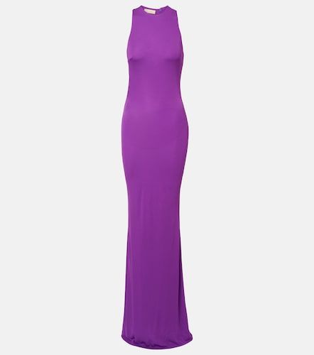 Robe longue Maha à dos nu et perles - De La Vali - Modalova