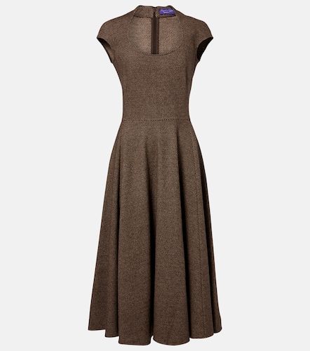 Robe midi Maisey en laine, soie et cachemire - Ralph Lauren Collection - Modalova
