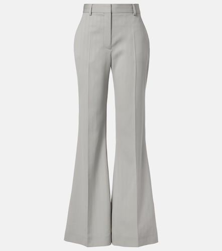 Pantalon bootcut rayé en laine - Stella McCartney - Modalova