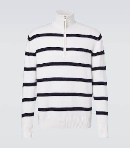 Pull rayé en coton et cachemire - Allude - Modalova