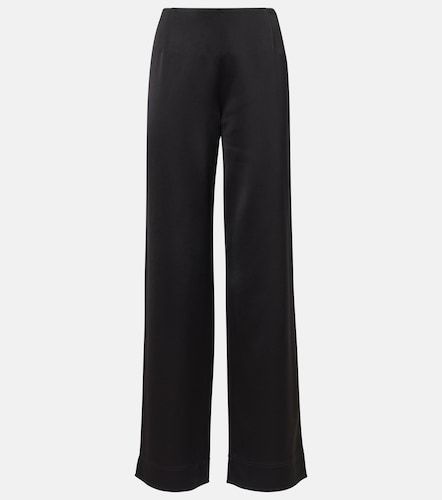 Pantalon ample à taille haute en satin - Toteme - Modalova