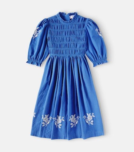 Robe Emmanuelle brodée en coton - C'era Una Volta - Modalova