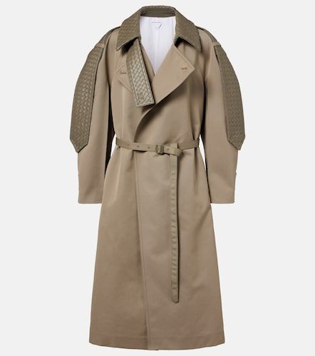 Trench-coat Intrecciato en cuir - Bottega Veneta - Modalova
