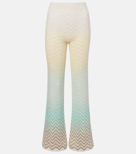Pantalon évasé Zigzag en coton mélangé - Missoni - Modalova