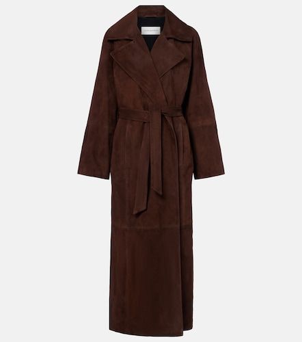 Manteau portefeuille Althea en daim - Nour Hammour - Modalova