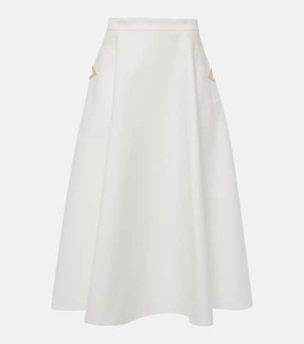 Valentino Jupe midi VGold en coton - Valentino - Modalova