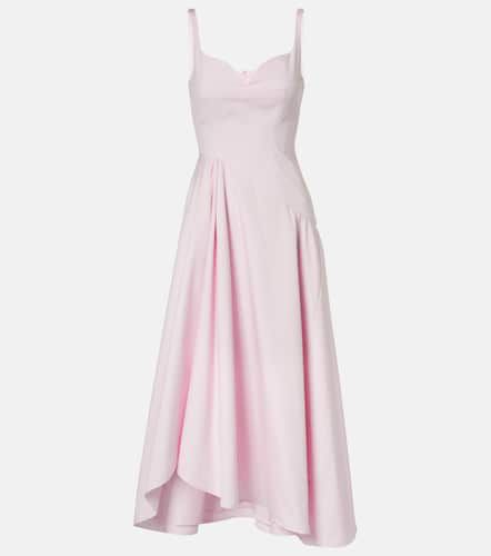 Robe midi asymétrique en coton - Alexander McQueen - Modalova