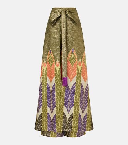 Pantalon ample en soie mélangée - Valentino - Modalova