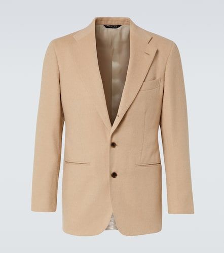 Veste de costume en laine de chameau - Saman Amel - Modalova