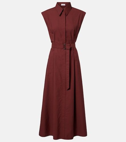 Robe midi Monili en coton mélangé - Brunello Cucinelli - Modalova