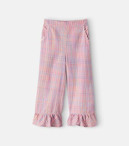 Pantalon ample Loukie en coton à carreaux - Louise Misha - Modalova