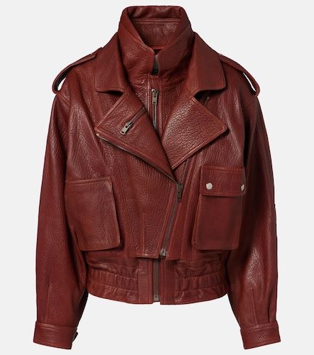 Veste bomber Aneli en cuir - Isabel Marant - Modalova