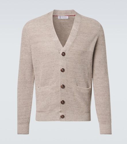 Cardigan en lin et coton - Brunello Cucinelli - Modalova