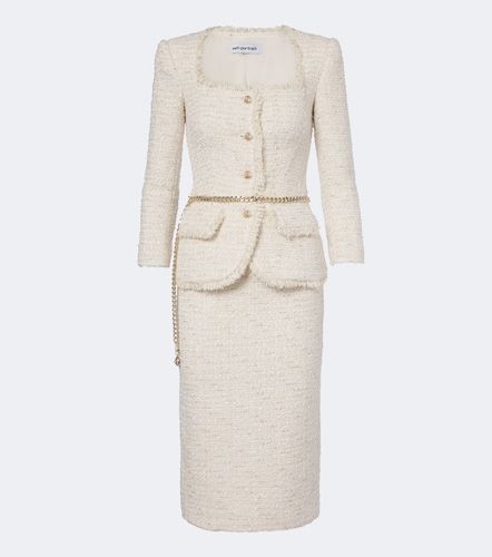 Robe midi en tweed bouclé - Self-Portrait - Modalova