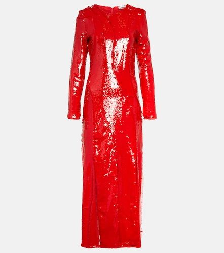 Ganni Robe longue à paillettes - Ganni - Modalova