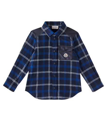 Chemise en coton à carreaux - Moncler Enfant - Modalova