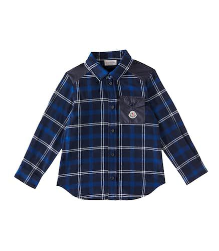 Chemise en coton à carreaux - Moncler Enfant - Modalova