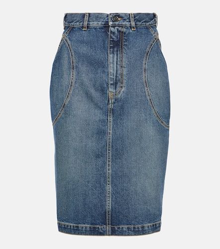 Alaïa Jupe crayon en denim - Alaia - Modalova