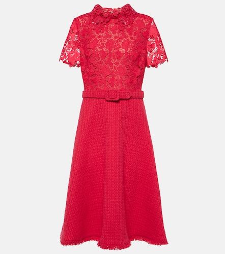 Robe midi Gardenia en guipure - Oscar de la Renta - Modalova