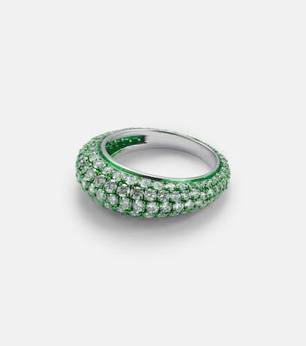 Bague Lime Disco en or blanc 18 ct et diamants - Kamyen - Modalova