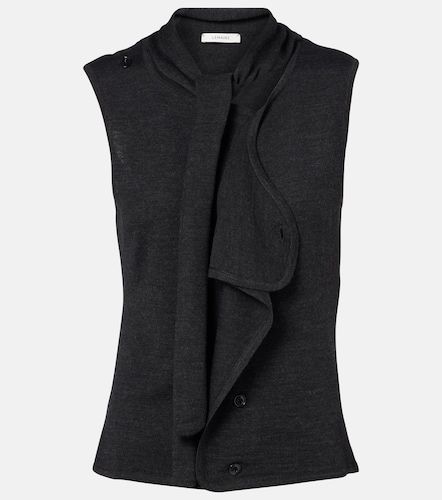 Gilet asymétrique en laine mélangée - Lemaire - Modalova
