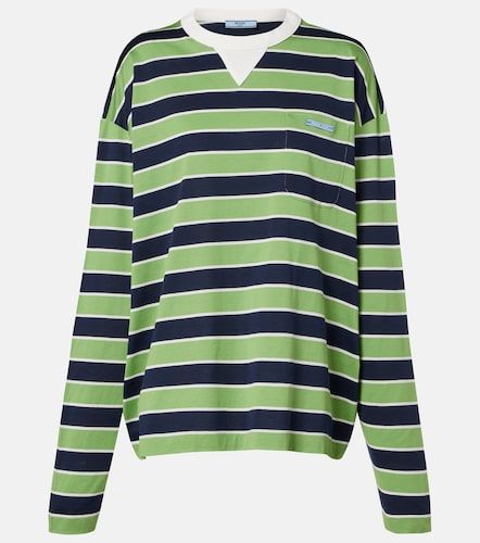 Prada T-shirt en coton rayé - Prada - Modalova